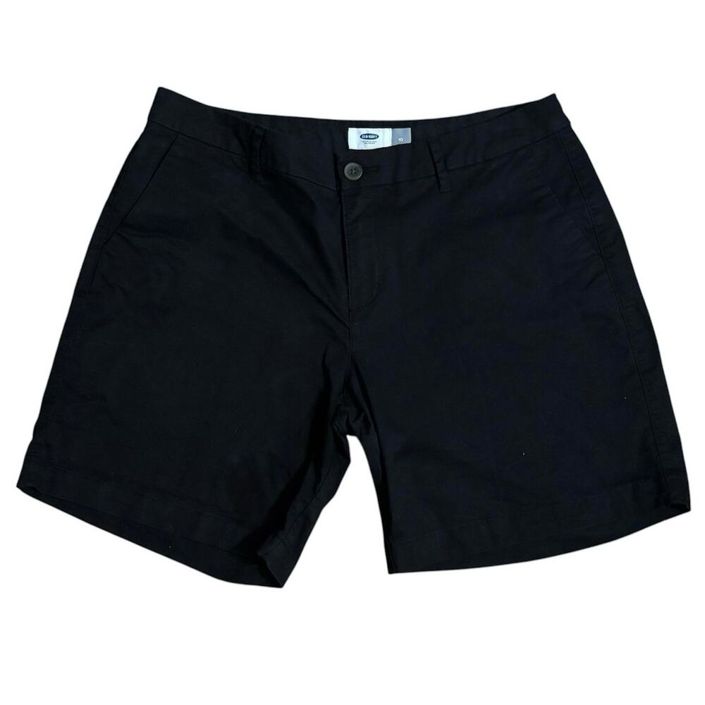 🌻 2/$20 Old Navy Size 10 Chino Shorts Black 7” Inseam